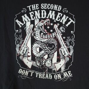 Don't Tread On Me Second Amendment T Shirt Delta Pro Weight Tag Size Adult Large